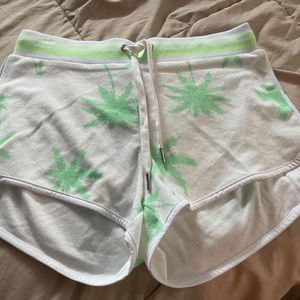 juicy couture terry palm tree shorts size medium